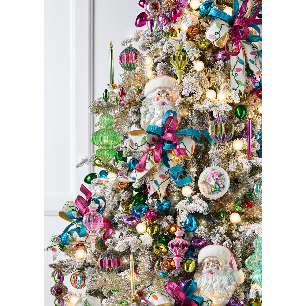 Neon Bulbs Wired Ribbon