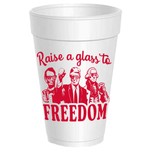 Trump Raise a Glass to Freedom Cups