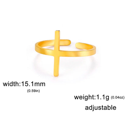 Christian Cross Gold Ring - assorted styles