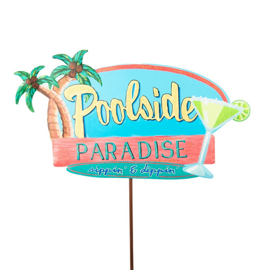 Poolside Paradise Sign