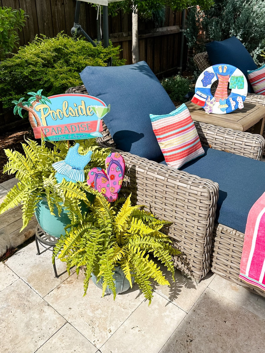 Poolside Paradise Sign