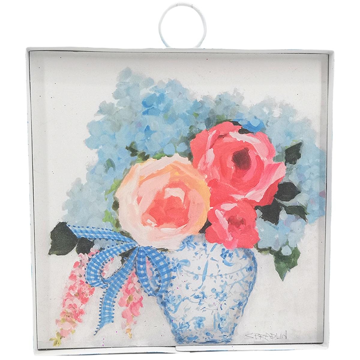 Mini Art Ginger Jar of Flowers