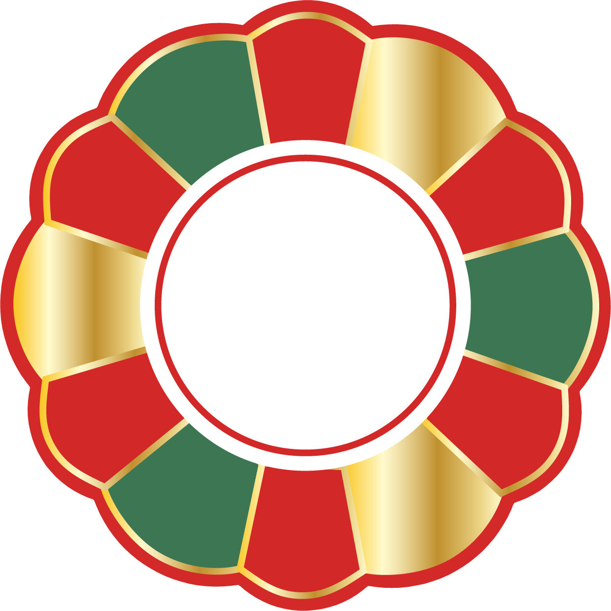 Joyful Christmas Scalloped Appetizer/Dessert Bowl