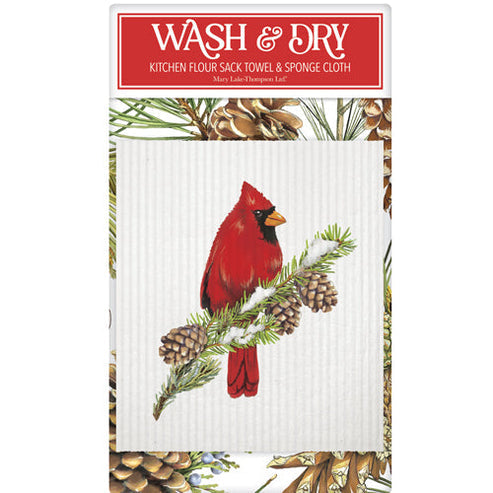 Cardinal On Pine Wash & Dry