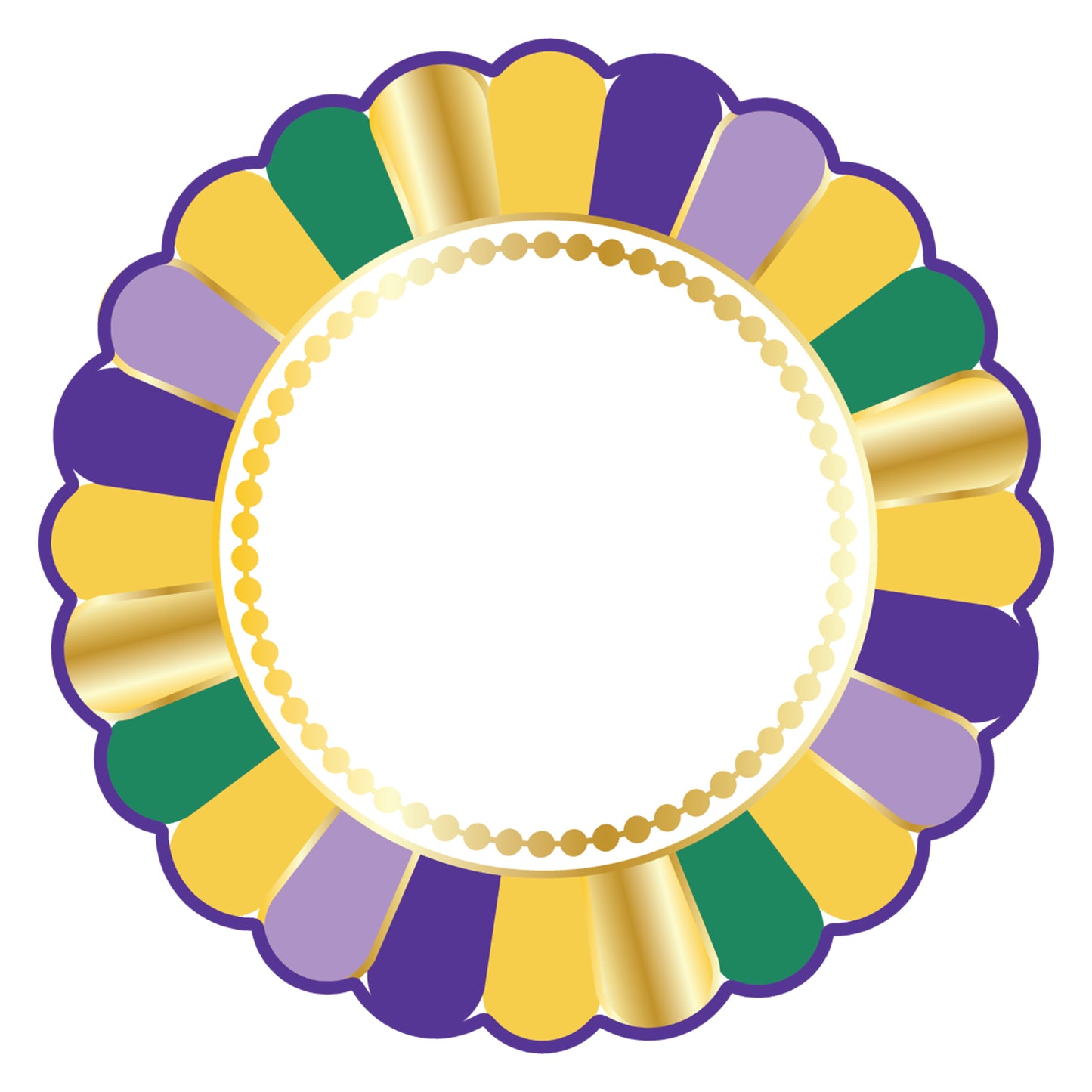 Scalloped Dinner Plate - Lets Mardi