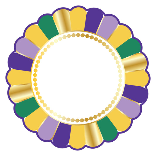 Scalloped Dinner Plate - Lets Mardi