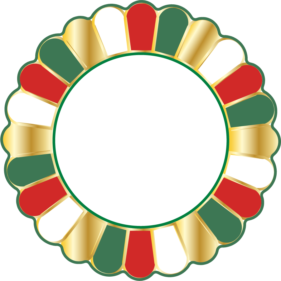Joyful Christmas Scalloped Salad Plate