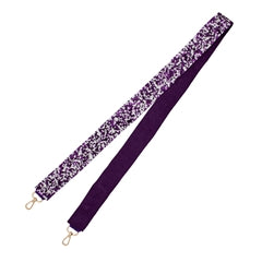 Sequin Strap - Purple and White Mixed Sequins
