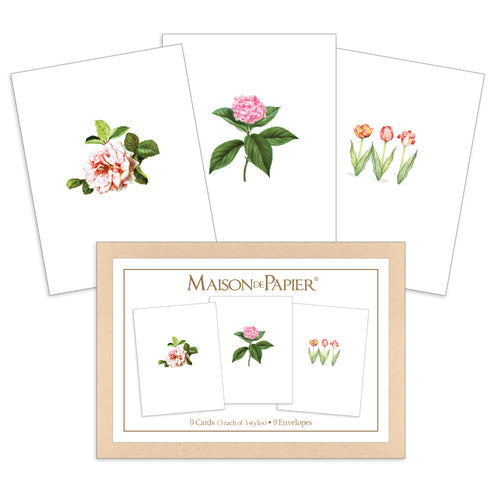 Stationery Set - Flowers Boxed Note Cards