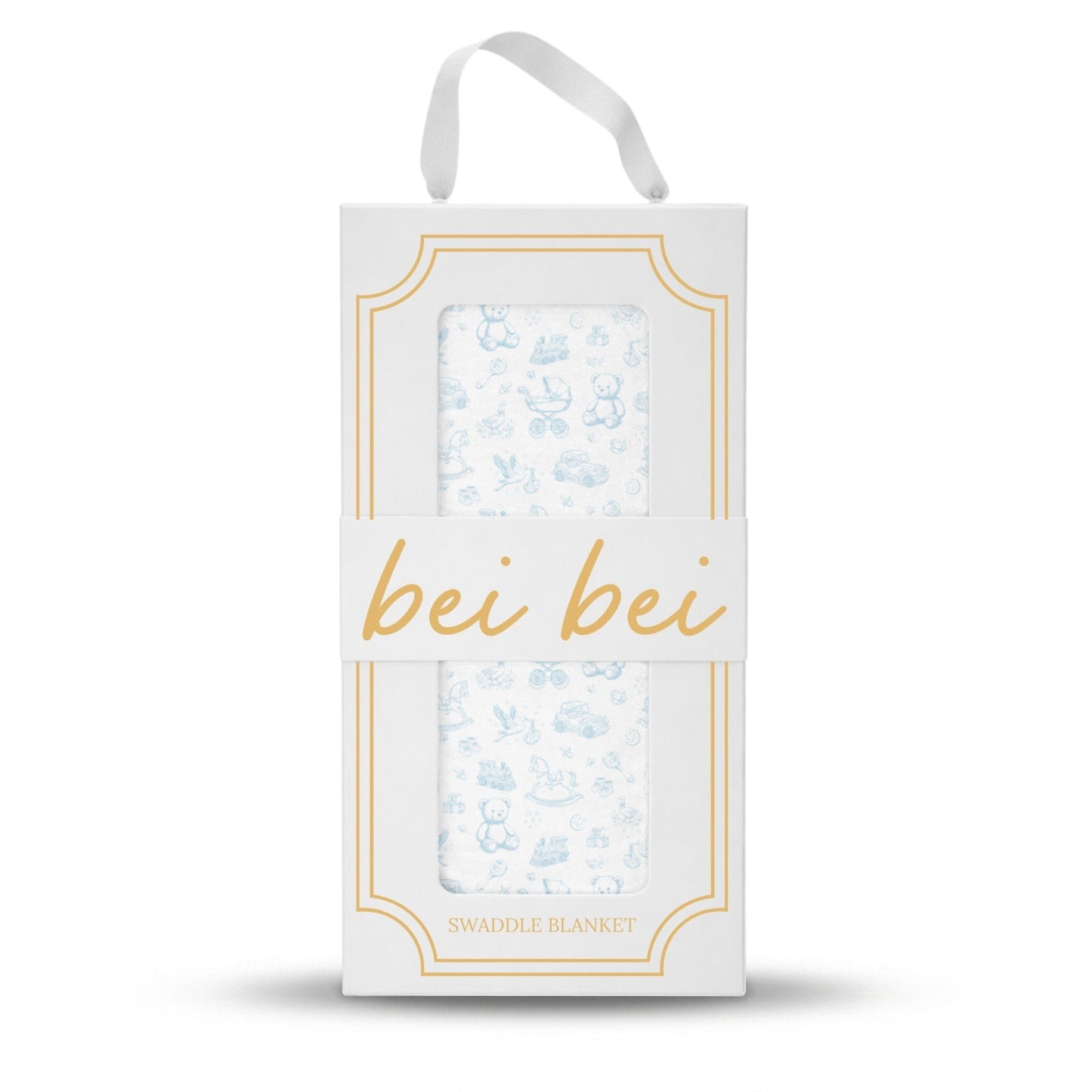 Swaddle Blanket - Nursery Toile (Blue)