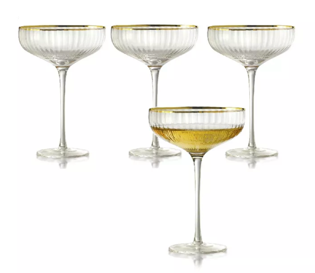 Gold Rocher Coupe (Set of 4)