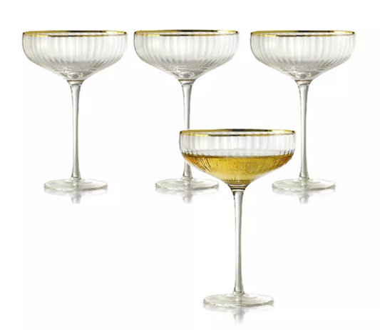 Gold Rocher Coupe (Set of 4)