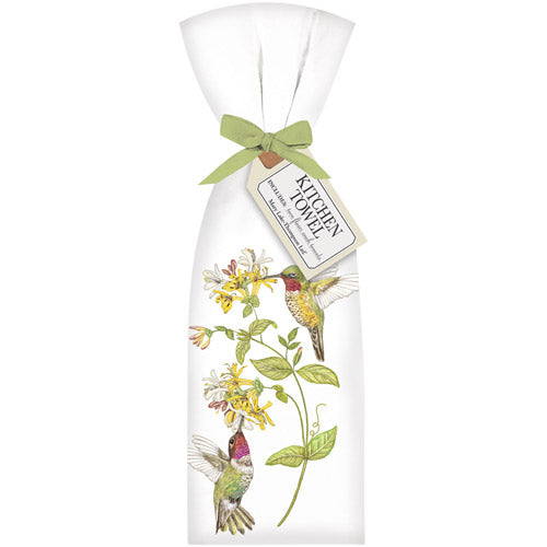 Hummingbird Honeysuckle Bagged Towel