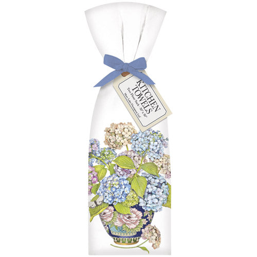 Hydrangea Vase Bagged Towel