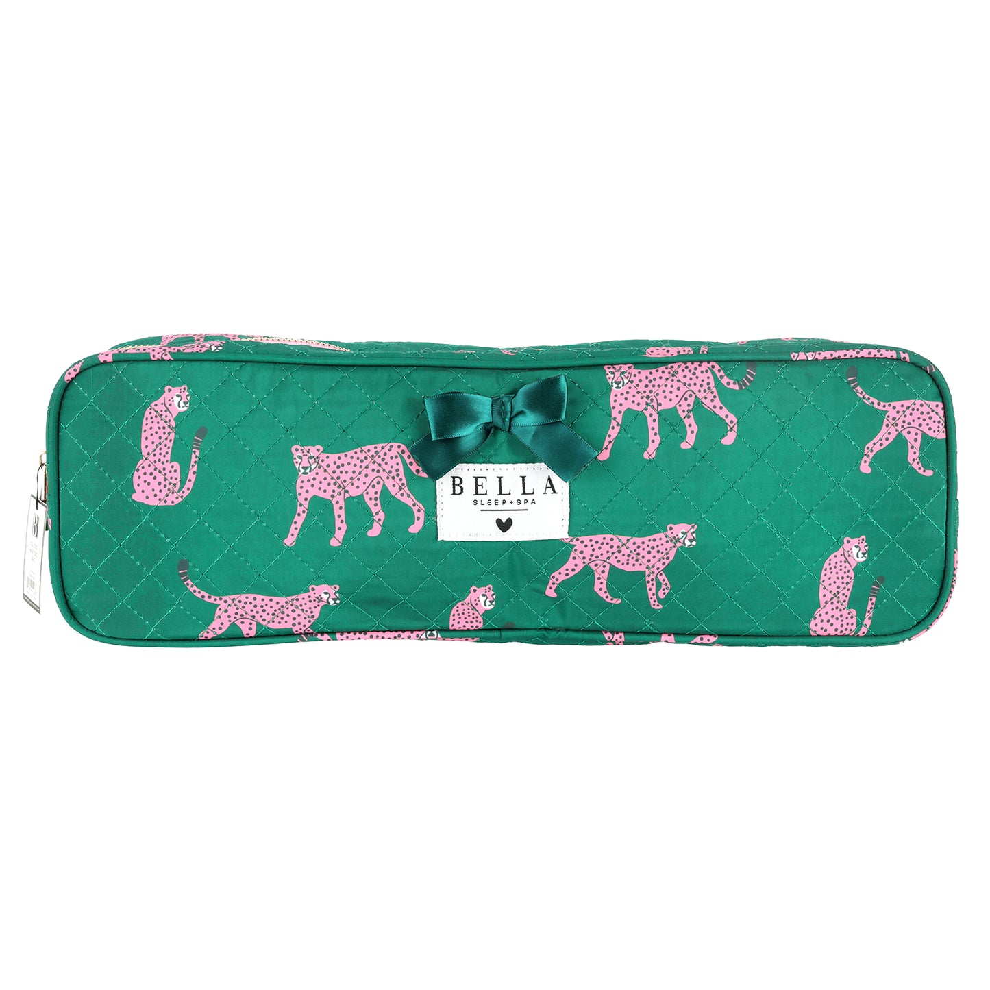 Quilted Hair Tool Bag - Cheetah
