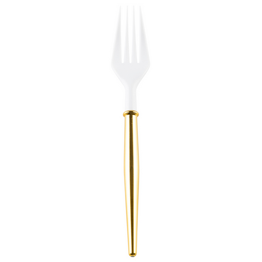 Gold Bella Plastic Cocktail Forks 20pc