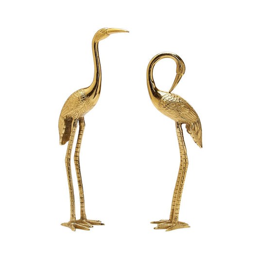 Crane Sculpture (Set of 2)