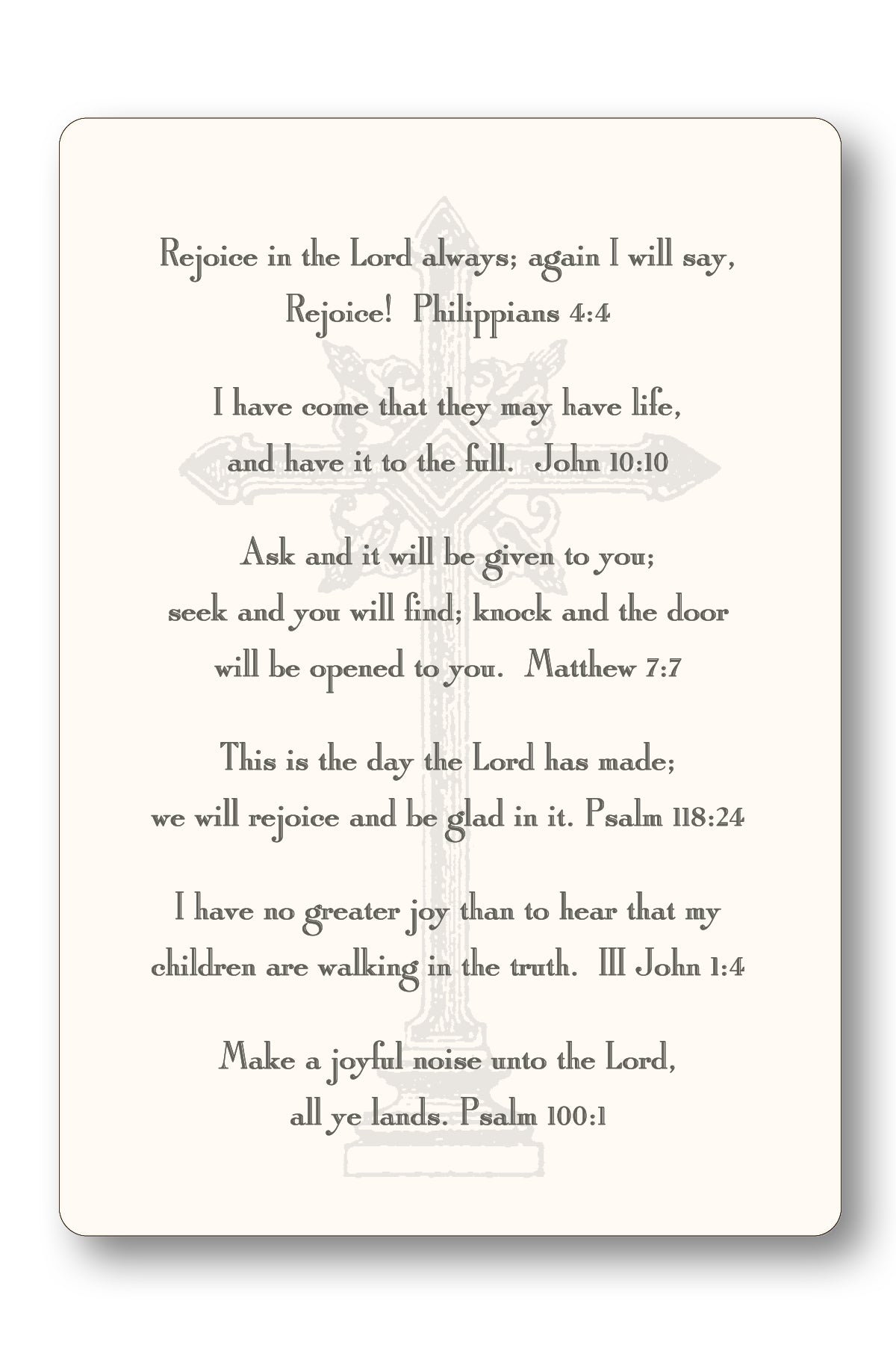Verse Enclosure Card - Verses for Joy