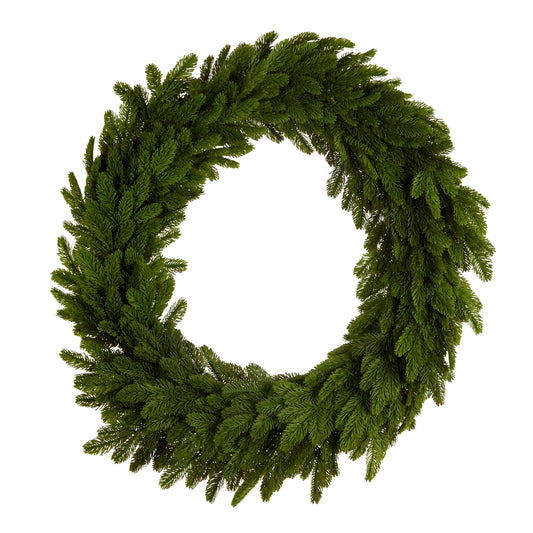 Bright Green Cedar Wreath
