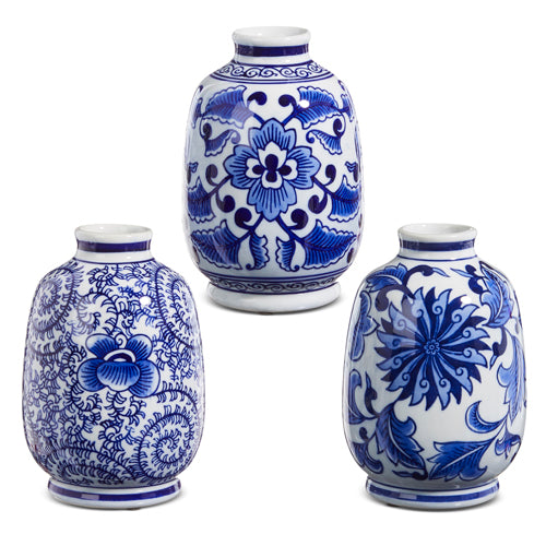 Blue Chinoiserie Bud Vase ( 3 Styles)