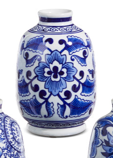 Blue Chinoiserie Bud Vase ( 3 Styles)