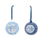 Chinoiserie Pagoda/Fishing Village Glass Ball Ornament (2 Styles)