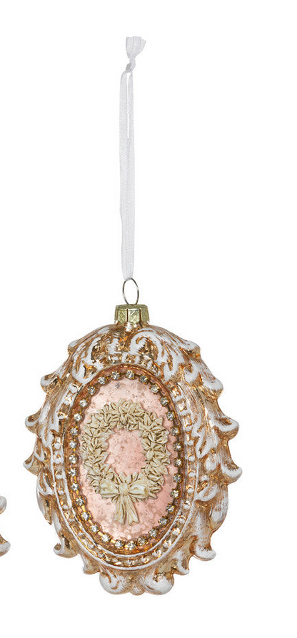 Framed Cameo Glass Ornament (3 Styles)