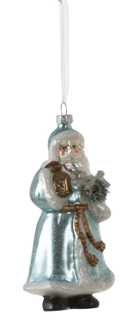 Father Christmas Glass Ornament (2 Styles)