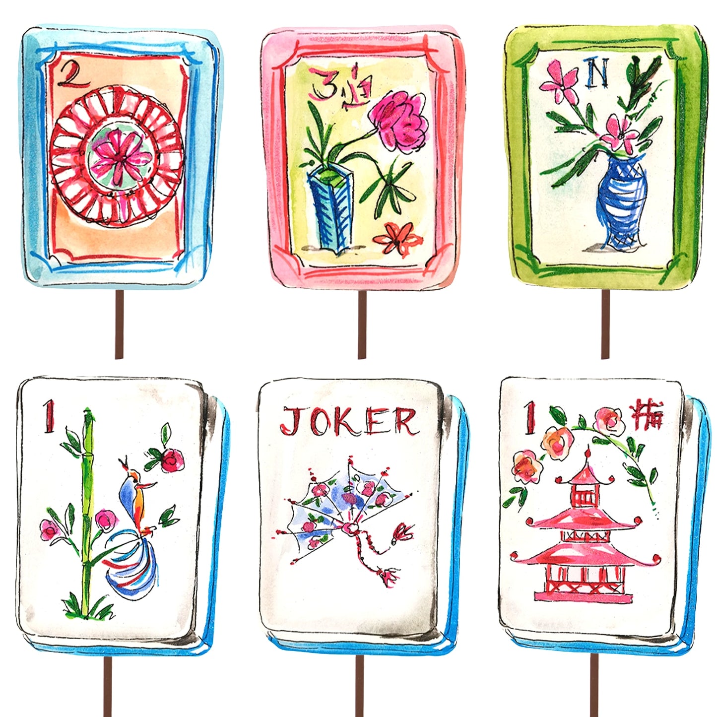 Mahjong Tiles (6 Styles)