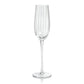 Madeleine Optic Glassware - Clear - Champagne Flute