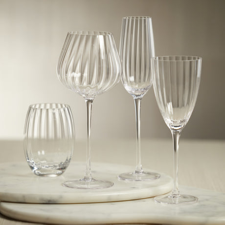 Madeleine Optic Glassware - Clear - Stemless All - Purpose Glass