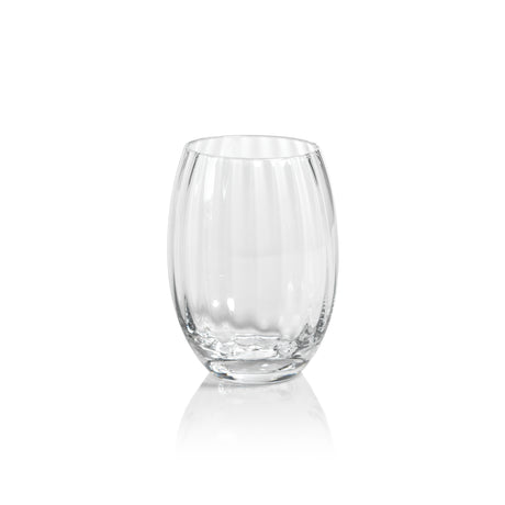 Madeleine Optic Glassware - Clear - Stemless All - Purpose Glass