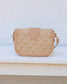 Griffin Crossbody Bag Woven Tan