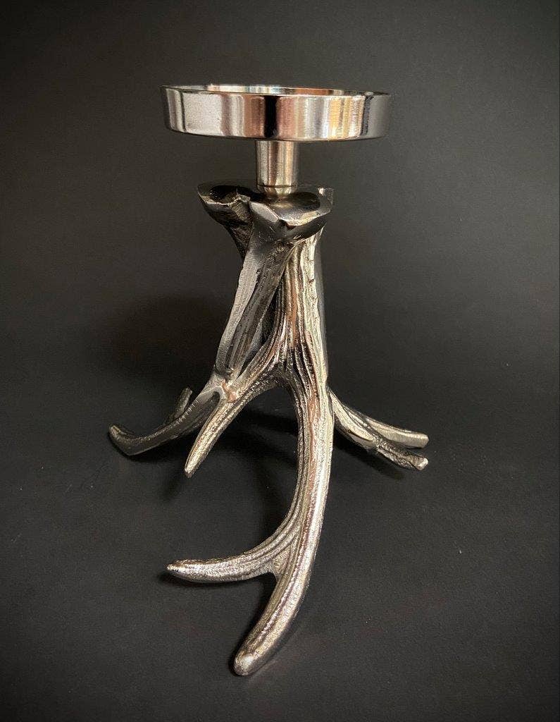 Tangled Antler Candle Holder 7"W, 8"H
