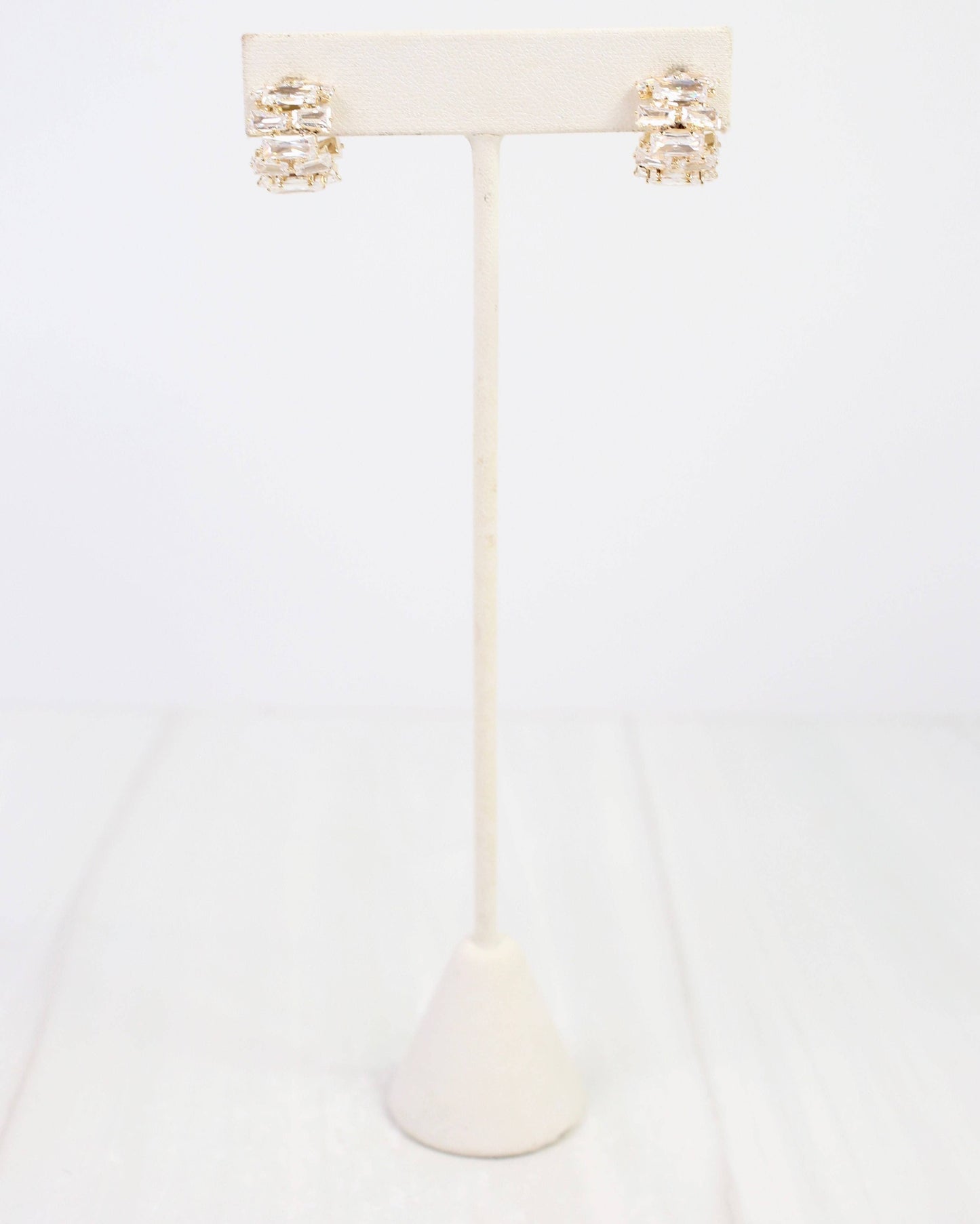Elloree Crystal Hoop Gold: Default