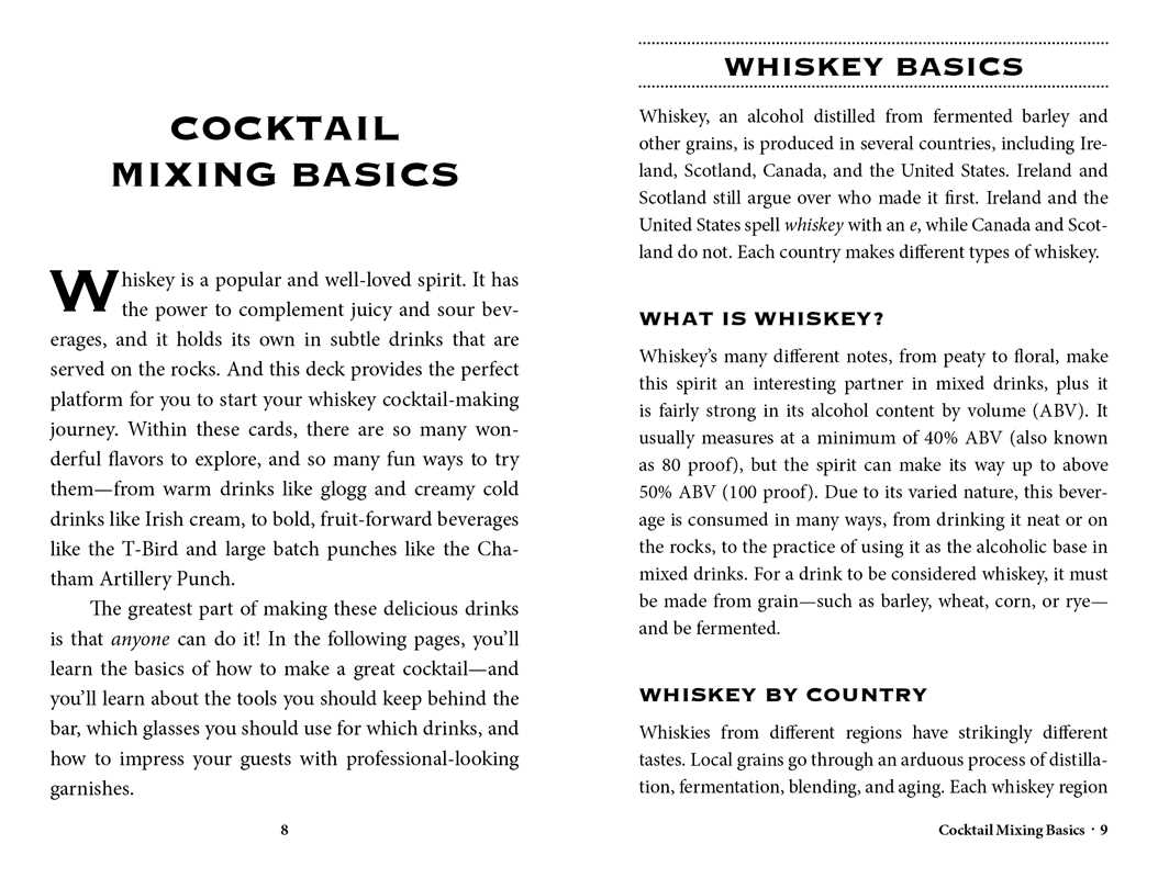 Whiskey Cocktail Cards A–Z by Adams Media: Flashcards