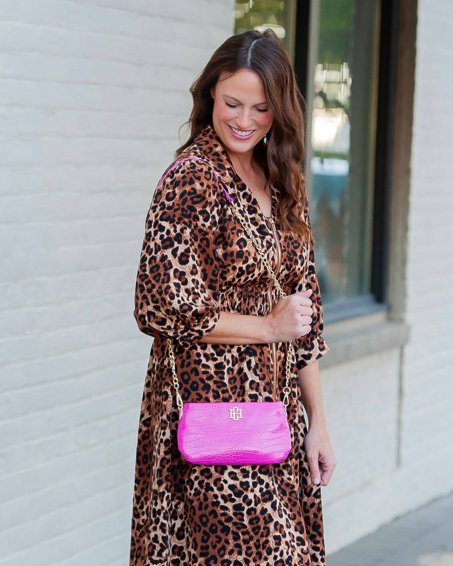 Livi Crossbody Hot Pink EC:
