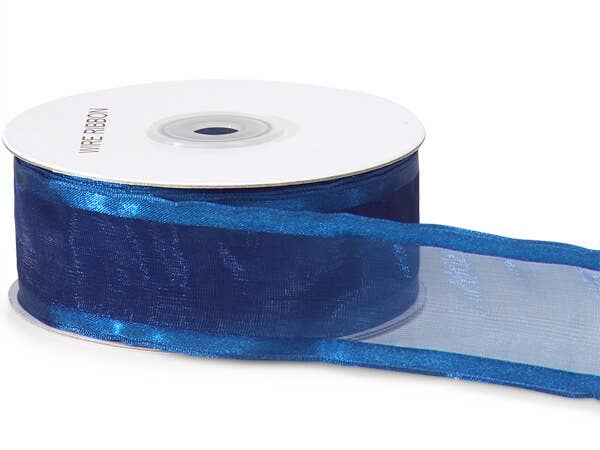 Wired Satin Edge Sheer Ribbon: Ivory / 1 Pack / 1-1/2"x25 yards