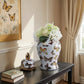 Multicolor 14x7 in. Ceramic Glam Temple Jar with Butterflies