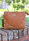 Ariana Crossbody CAMEL V QUILTED