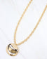 Andover Oval Charm Link Necklace Gold: Default