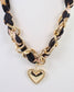 Santee Scarf Charm Necklace Leopard:
