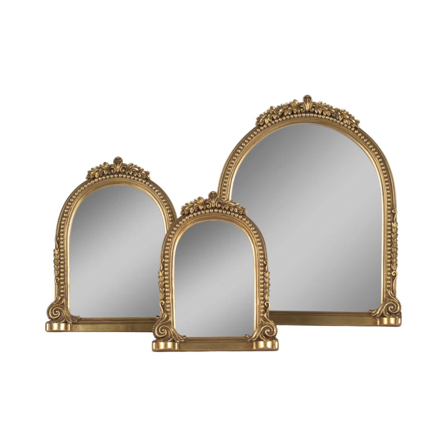 Resin Baroque Style Ornate Arch Photo Frame - Gold, 8x10 in.