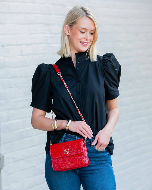 Evelyn Crossbody Red Patent EC:
