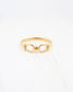 Lockport Horsebit Hinged Bracelet WP Gold
