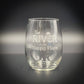 The River  is my Happy Place - 15 oz Stemless Glass