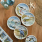 Coastal Birds Canape Plates, 6" 4 asst.