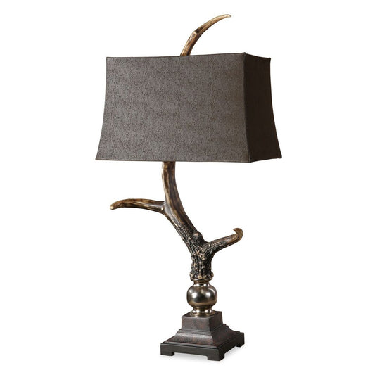 Stag Horn Table Lamp - Dark