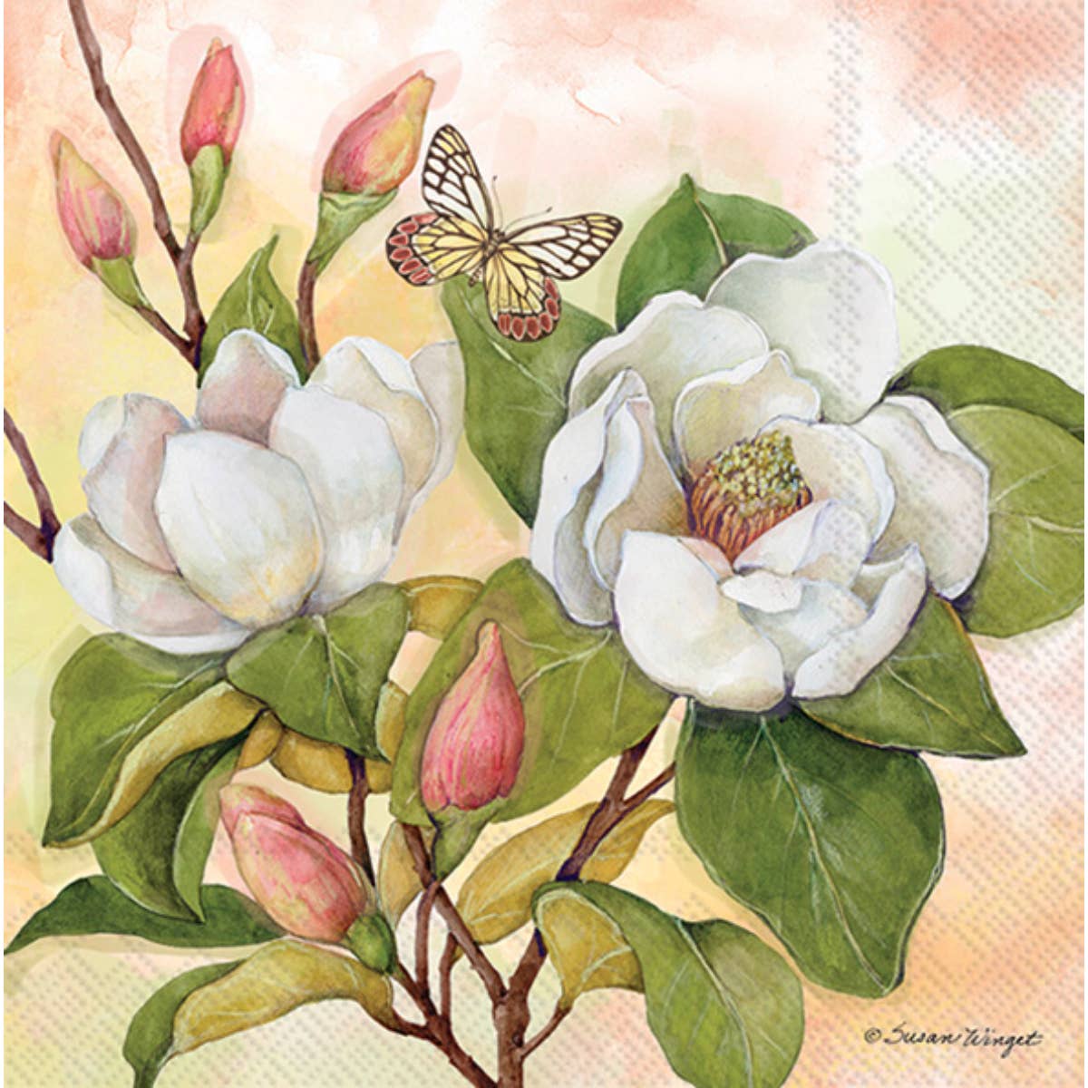 Paper Cocktail Napkins - Magnolia Grace