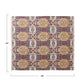 Cotton Slub Printed Throw w/Tibetan Tigers Pattern & Fringe